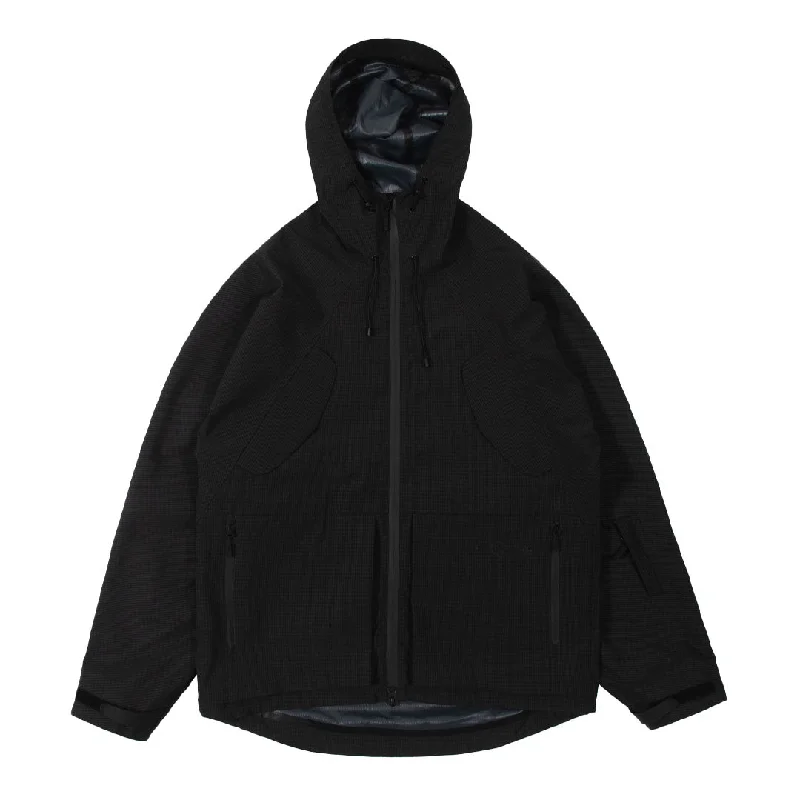 Travel Jacket-Purple Mountain Observatory 2 Layer Shell Jacket Texture Black