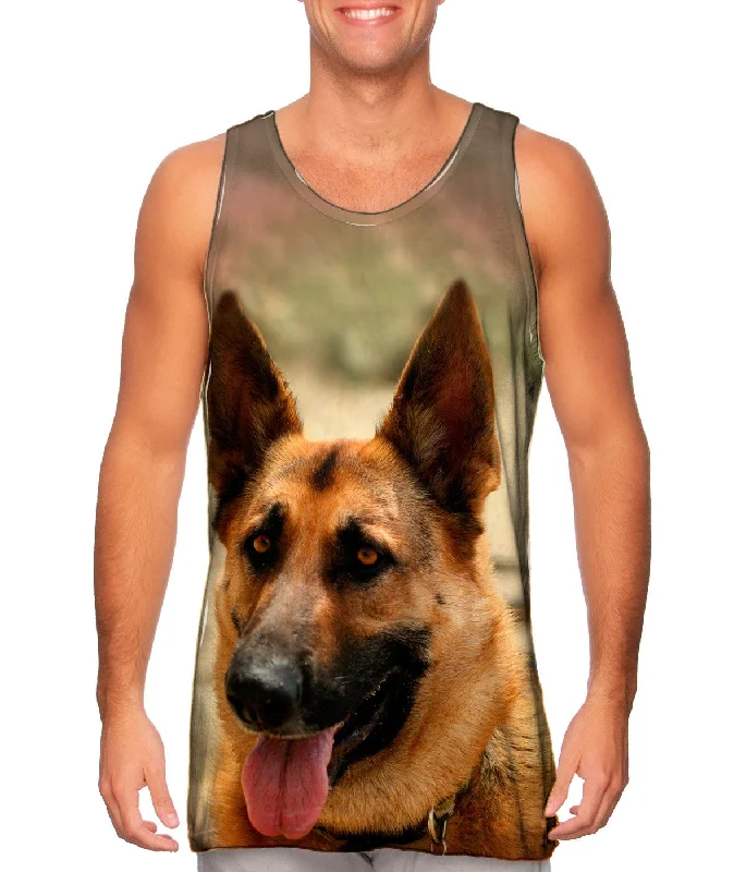 Mesh Tank Top-German Shepard