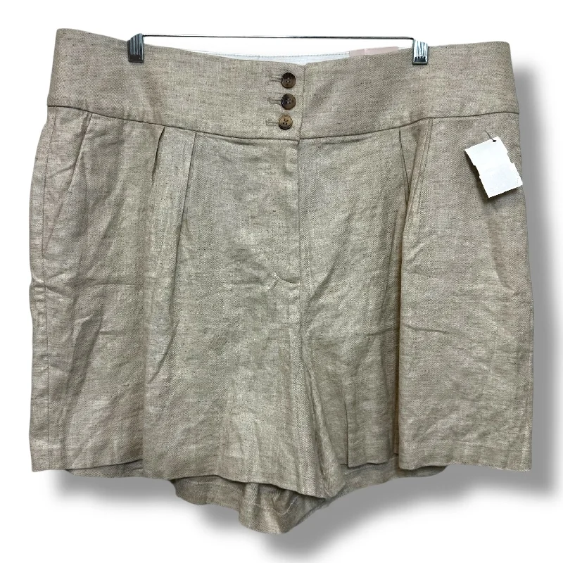 Gym Shorts-Shorts By Lane Bryant In Tan, Size: 16