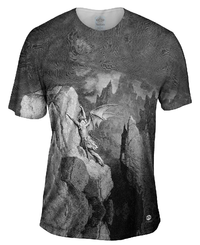 All-Weather T-Shirt-Gustave Dore - "Satan_#_s Flight Through Chaos" (1868)