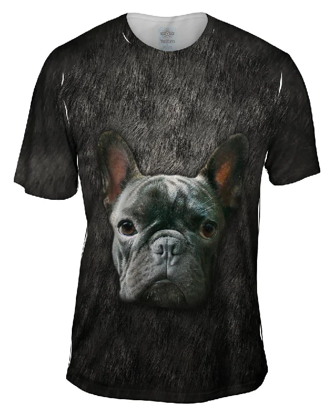 Lightweight T-Shirt-French Bulldog Face