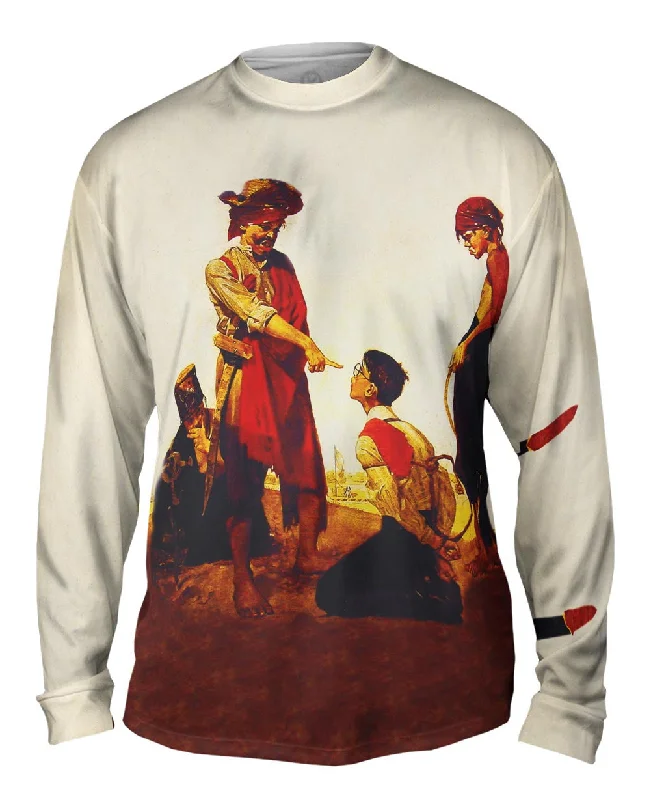 Printed Long Sleeve-Norman Rockwell - "Cousin Reginald Plays Pirate" (1917)