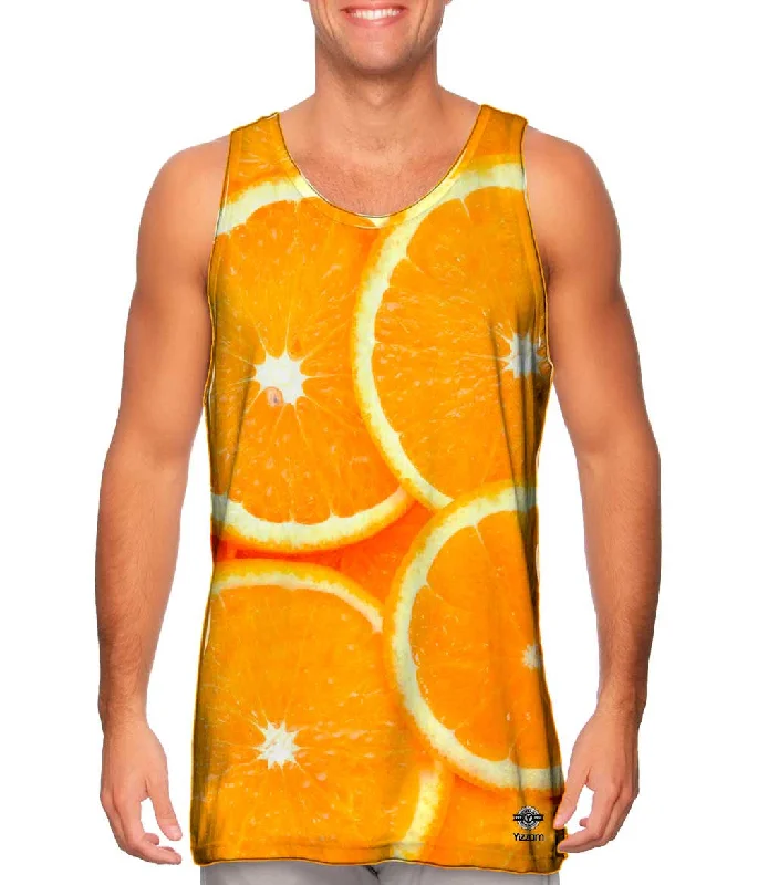 Soft Sleeveless Shirt-Fresh Sliced Oranges