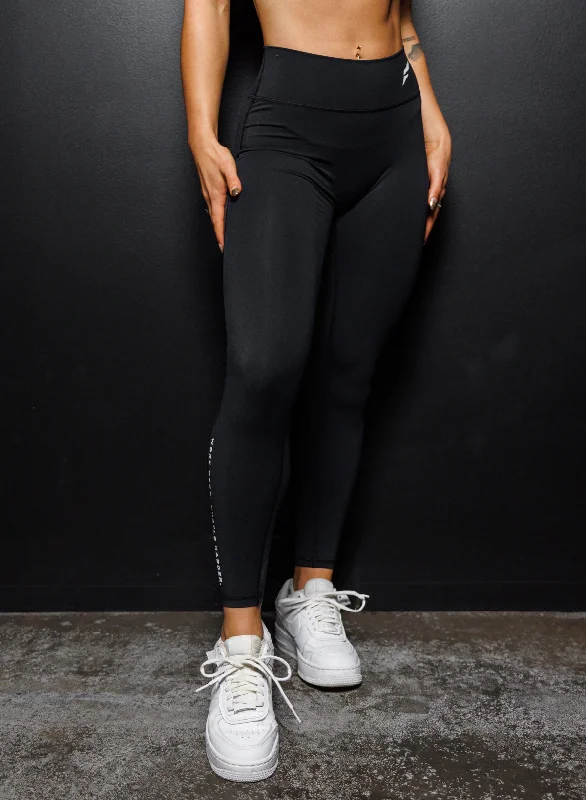 Trousers-ASCEND LEGGINGS - BLACK