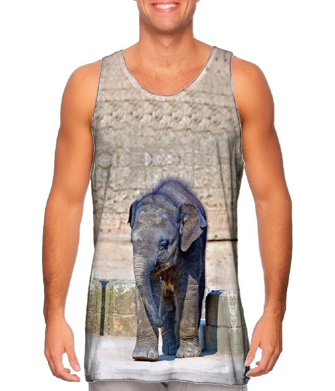 Sporty Sleeveless Shirt-Elephant Baby Wanderer