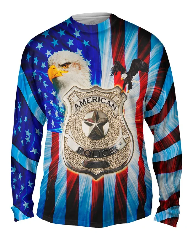 Casual Relaxed Long Sleeve-Police Pride Badge