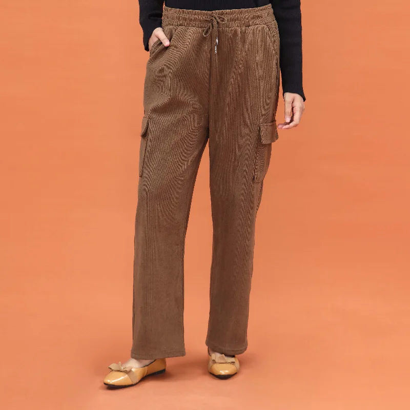 Lightweight Jogger Pants-Brown Western Pant PL4036