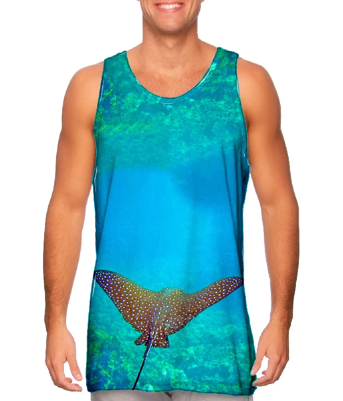 Casual Fit Tank Top-Eagle Ray Glides Underwater