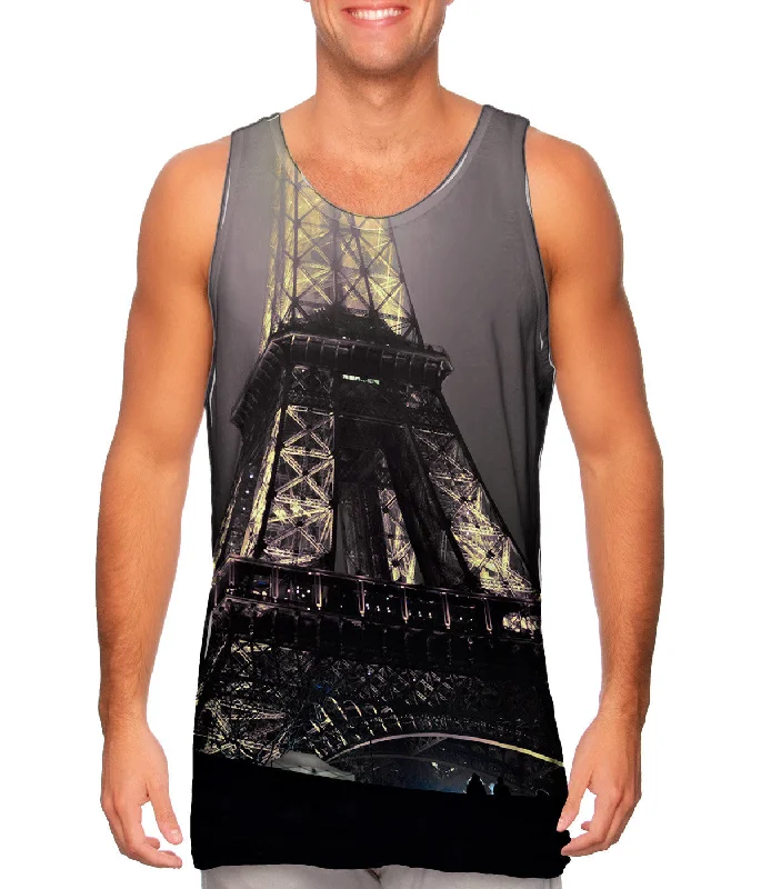 Oversized Tank Top-Eiffel Tower At Night