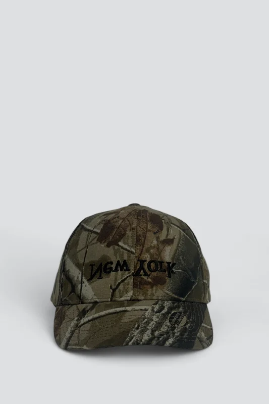 Casual Sport Hat-New York Embroidered Hat - Hunter Camo/Black