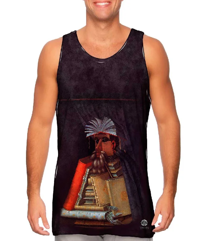 Cotton Tank Top-Giuseppe Arcimboldo - "The Librariam" (1591)