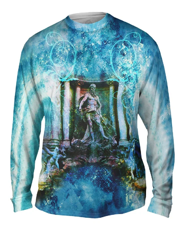 Everyday Long Sleeve Shirt-Pietro Bacci - "Trevi Fountain/ Oceanus"