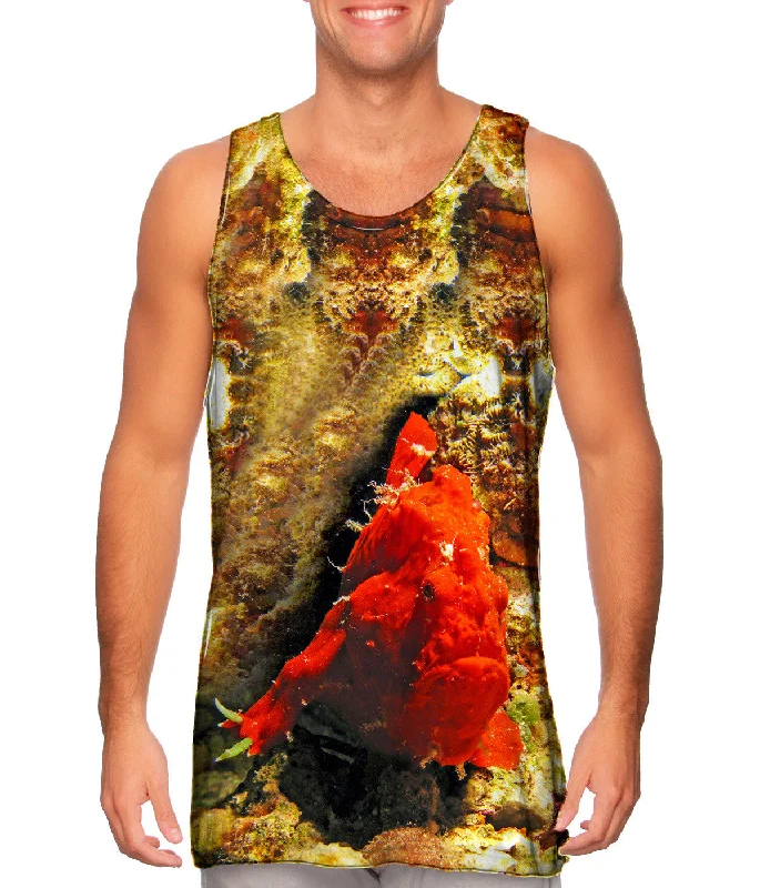 Running Sleeveless Top-Frog Fish Underwater