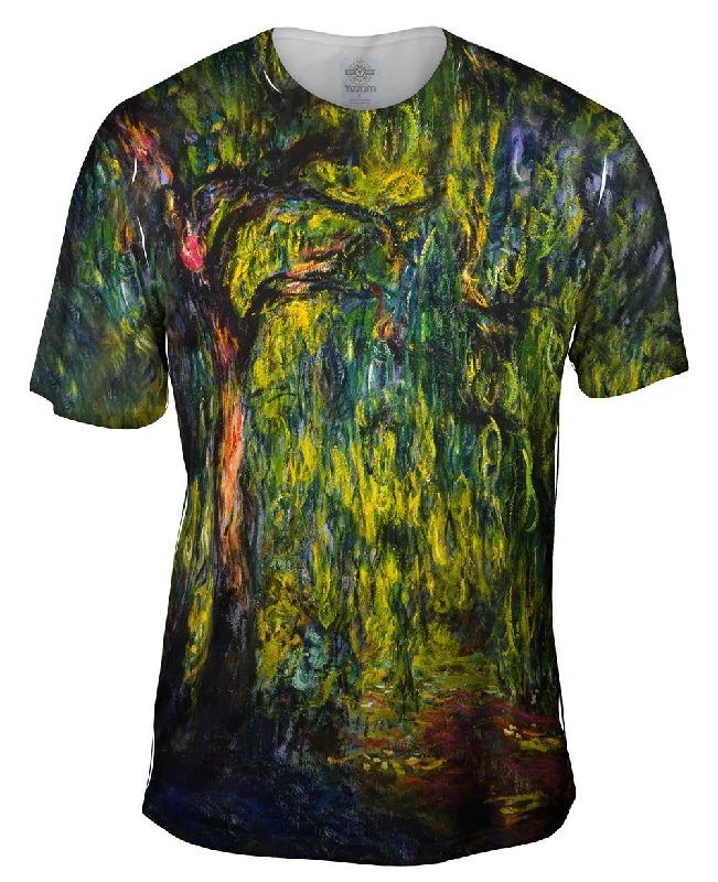 Lightweight Graphic T-Shirt-Monet -"Weeping Willow" (1918)