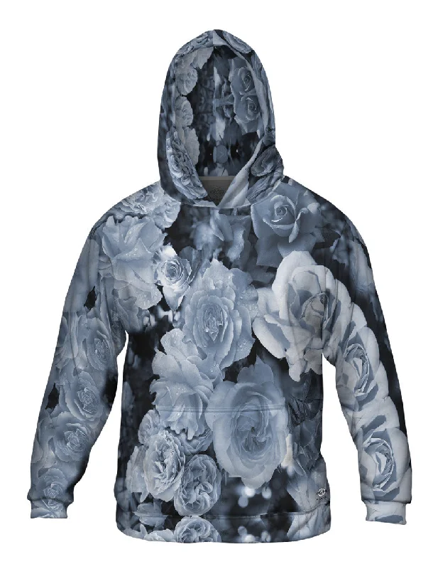 All-Weather Hoodie-Gray Day Rose Bouquet