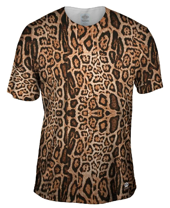 Relaxed Style T-Shirt-Leopard Skin Pattern