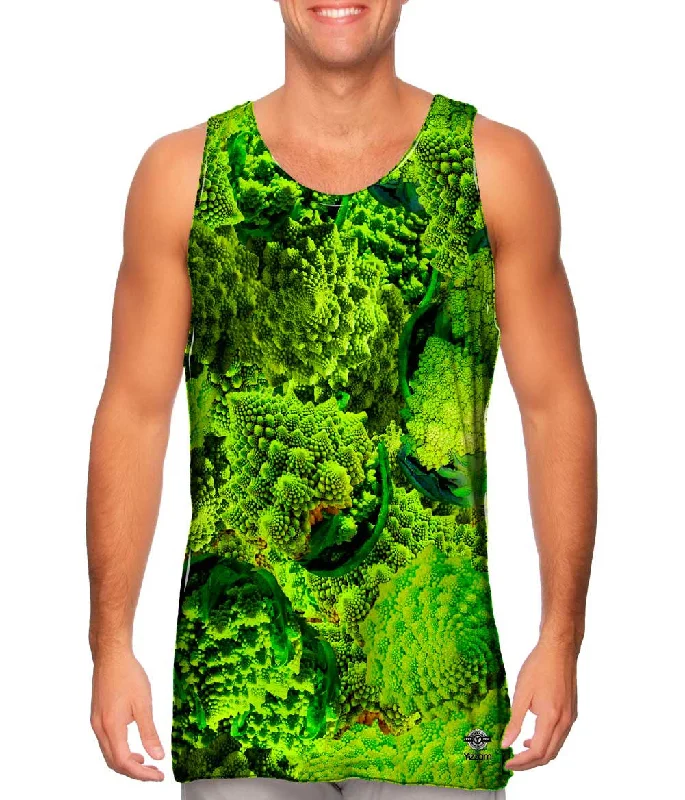 Summer Tank Top-Fractal Broccoli