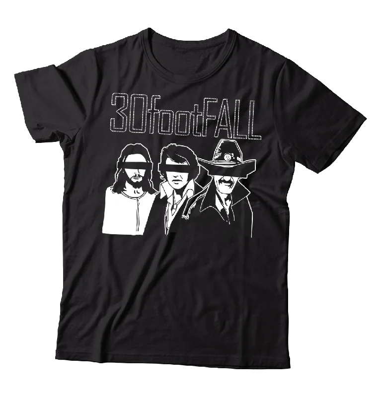 Breathable T-Shirt-30footFALL - "Jesus, Elvis, and Richad Petty" (Black) (T-Shirt)