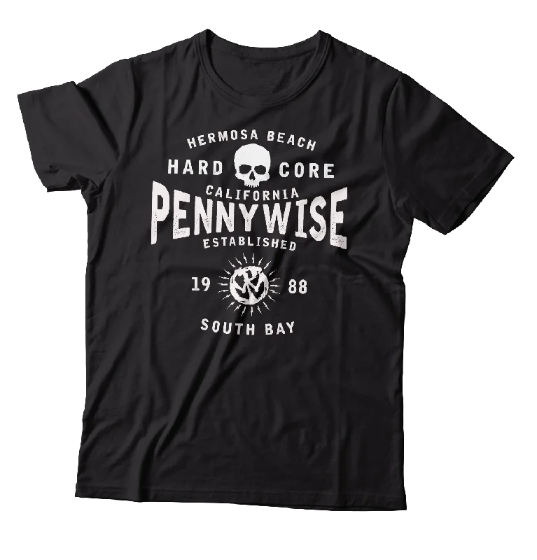 Casual Fit T-Shirt-PENNYWISE - "Hardcore" (Black) (T-Shirt)