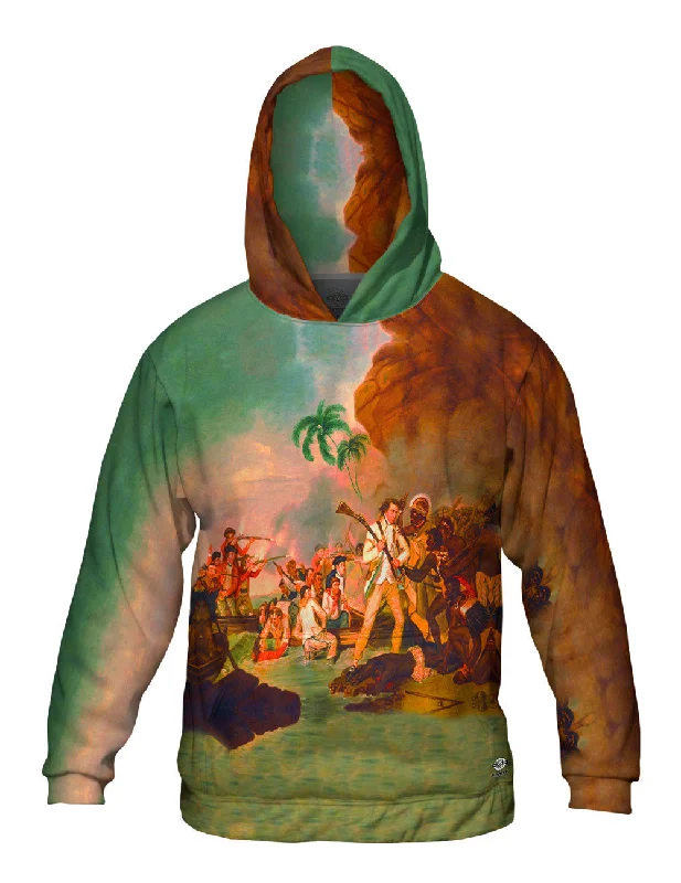 Oversized Pullover Hoodie-George Carter - "Death of Captain James Cook" (1783)