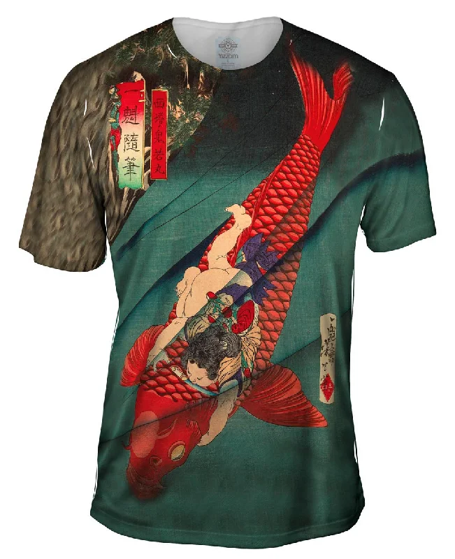 Basic T-Shirt-Japan - Yoshitoshi -"Saito no Oniwakamaru" (1872)