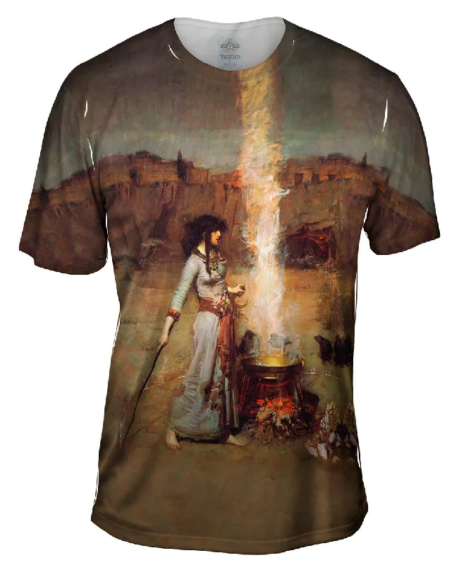 Eco-Friendly T-Shirt-John William Waterhouse - "Magic Circle" (1886)