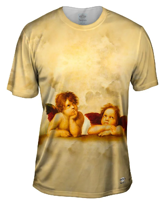 All-Over Print T-Shirt-Raphael - "Sistine Madonna Group Of Angels"