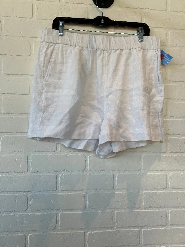 Relaxed Fit Bermuda Shorts-Shorts By J. Crew In White, Size: 12