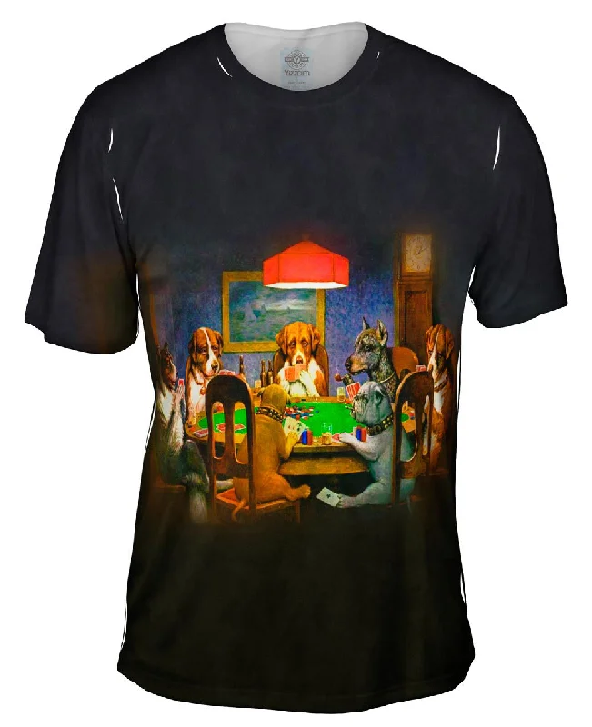 T-Shirt with Print-C. M. Coolidge - "Dogs Playing Poker" (1903)