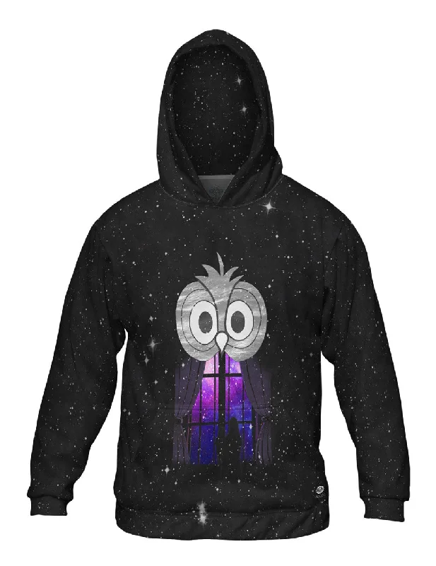 Adjustable Hoodie-Galaxy Owl