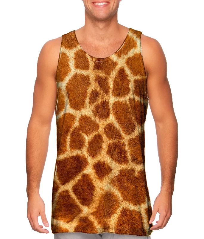 Soft Breathable Tank-Giraffe skin