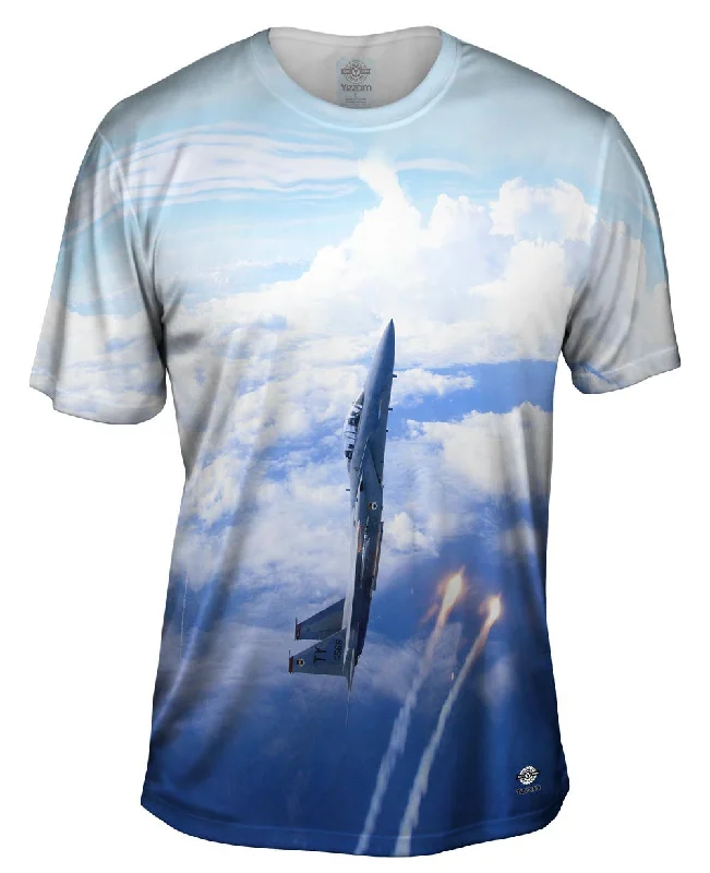 Layered T-Shirt-Air Force F15 Vertical Deploy