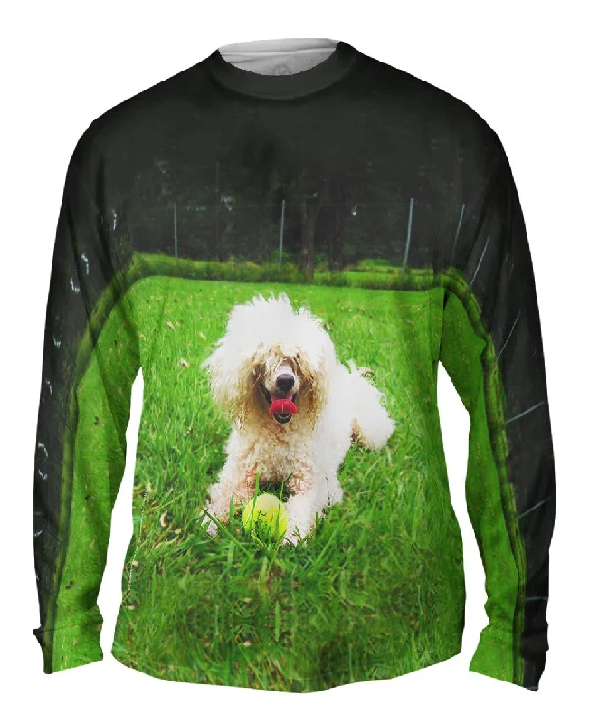 Casual Fitted Long Sleeve-Shaggy Haired Poodle