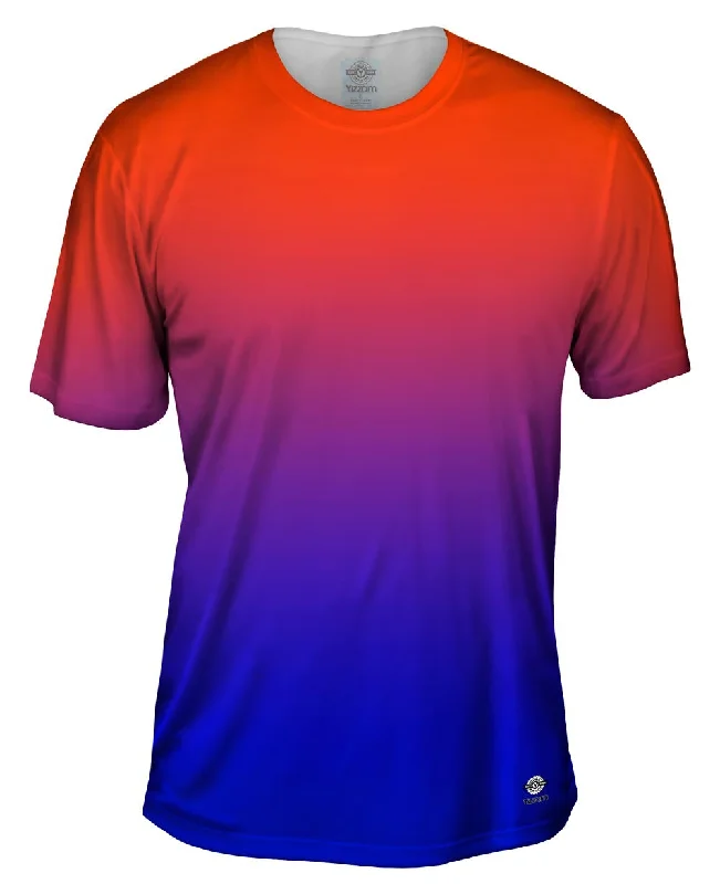 High Quality T-Shirt-Orange Blue