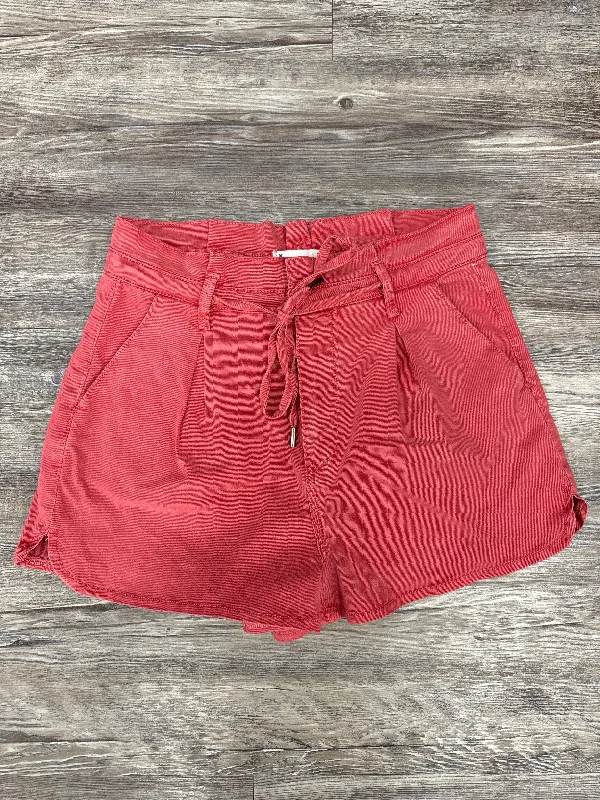 Beach Shorts-Shorts Designer By Paige In Red, Size: 4