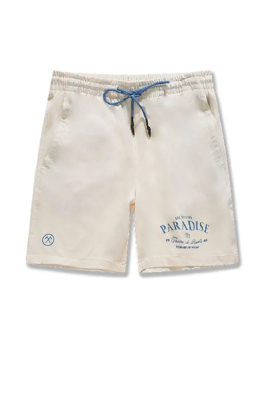 High Rise Shorts-Retro - El Paso Shorts (Cream)