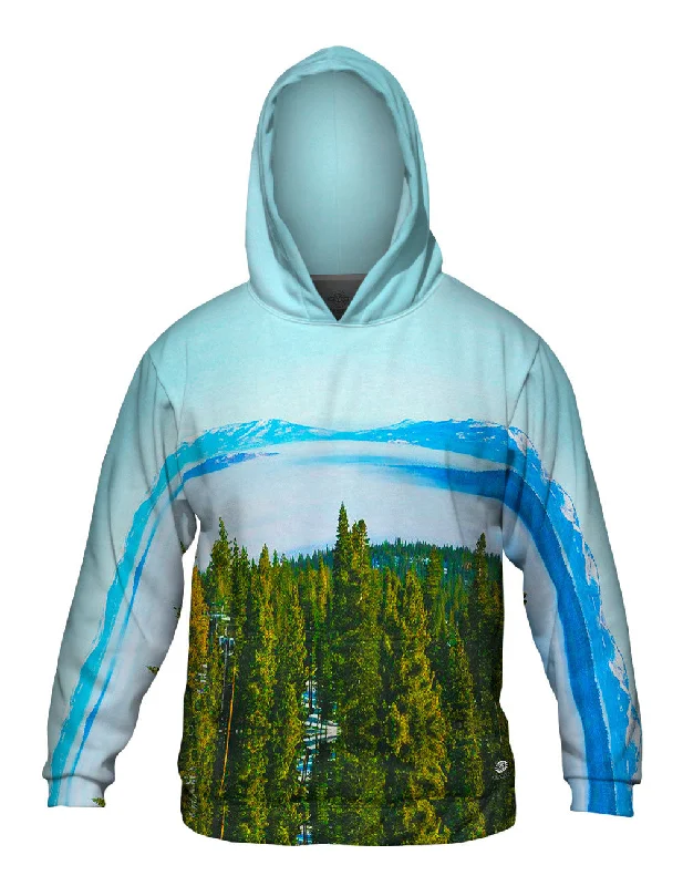 Eco-Friendly Pullover Hoodie-Floating Mountains Of Pandora