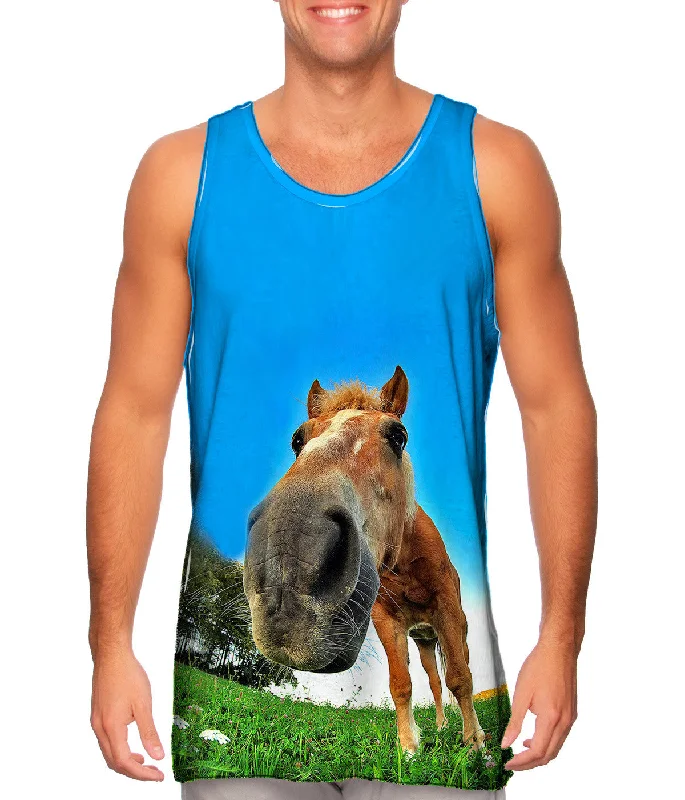 Casual Sleeveless Vest-Funny Horse Snout