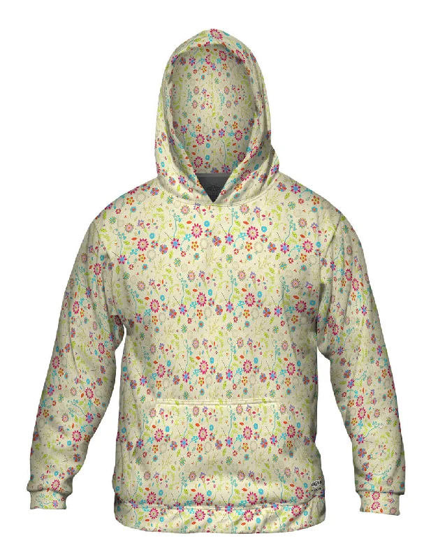 Heavy Duty Hoodie-Flowery Day Pattern