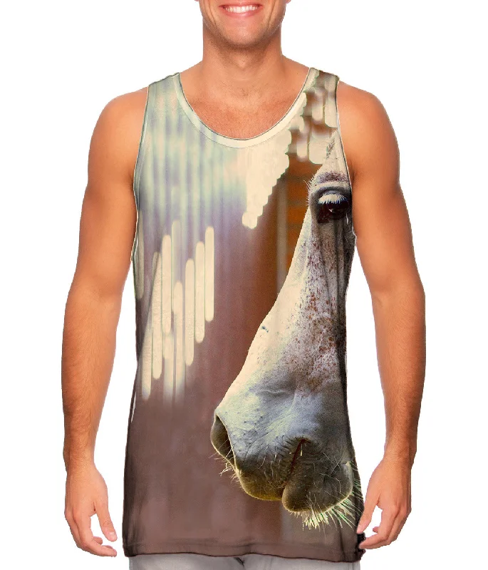 Printed Tank Top-Freckle Face Horse