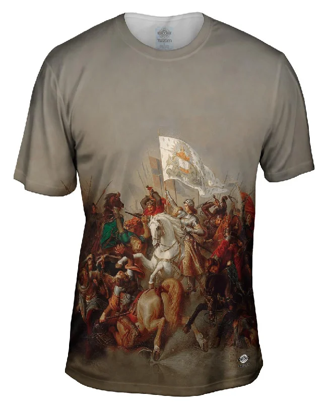 Printed T-Shirt-Stilke Hermann Anton  - "Joan of Arc in Battle" (1843)