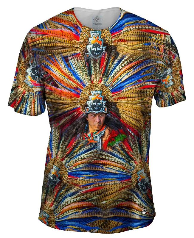 Workout T-Shirt-Aztec Tribal Warrior