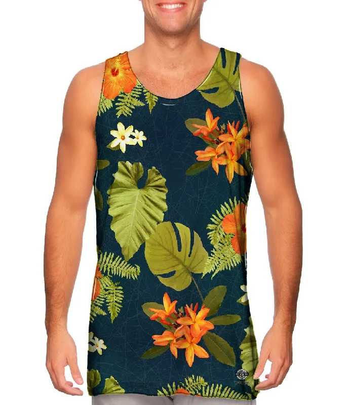 Workout Tank Top-Feeling Hawaii Pattern