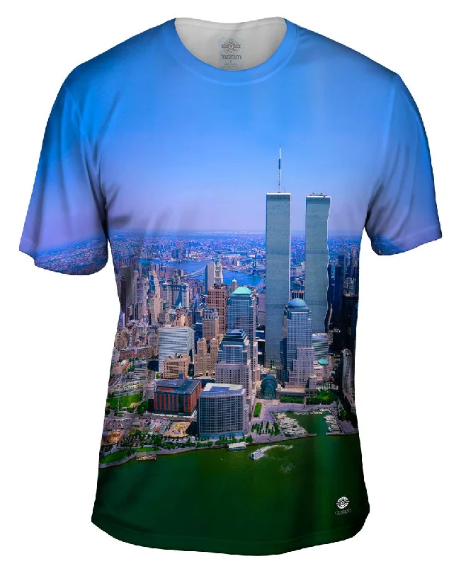 Cool Graphic T-Shirt-Twin Towers Nyc