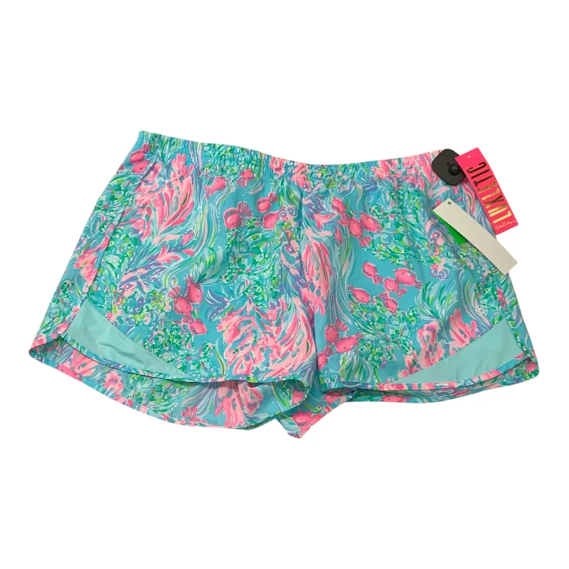 Outdoor Shorts-Shorts Designer By Lilly Pulitzer In Blue & Pink, Size: Xl