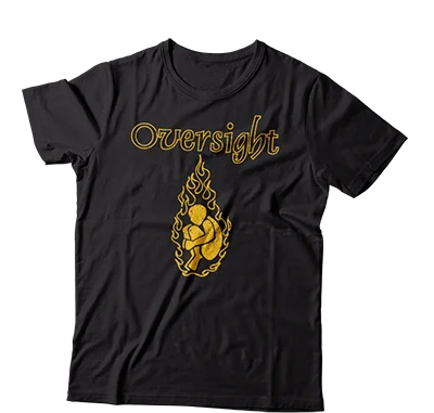 Casual T-Shirt-OVERSIGHT - "Silent Days" (Black) (T-Shirt)