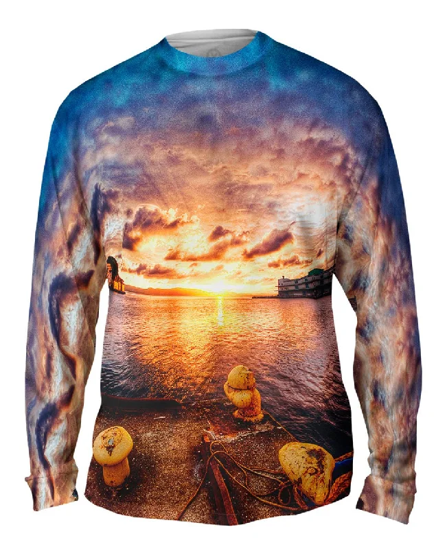 Outdoor Long Sleeve-Sunset Dock Port