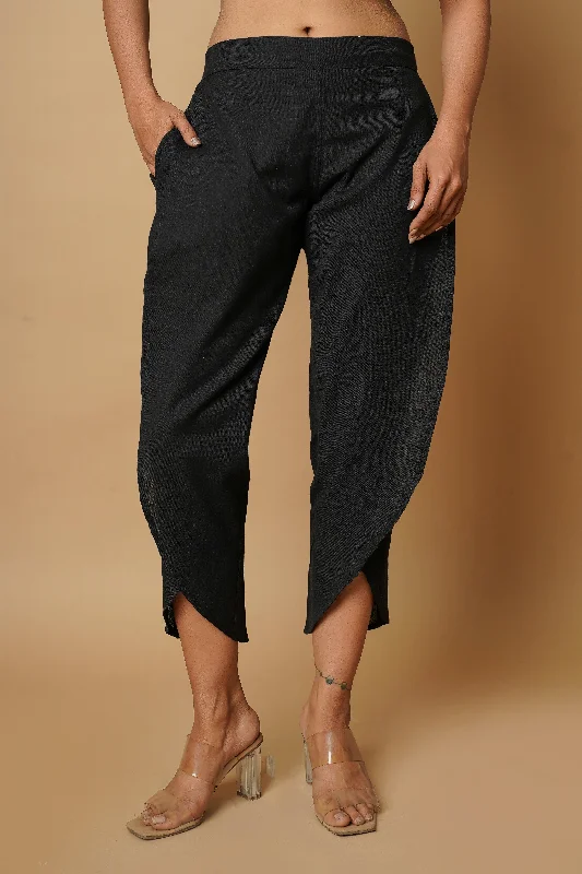 Everyday Jogger Pants-Black Women's Tulip Trousers