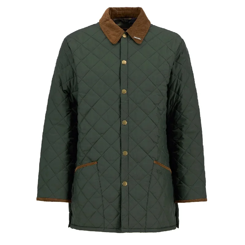 Jacket with Pockets-Barbour 30th Anniversary Liddesdale Quilted Jacket Olive