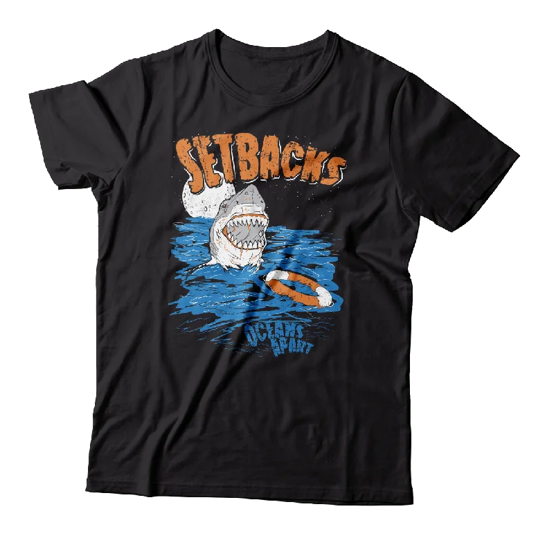 Bold Logo T-Shirt-SETBACKS - "Oceans Apart" (Black) (T-Shirt)